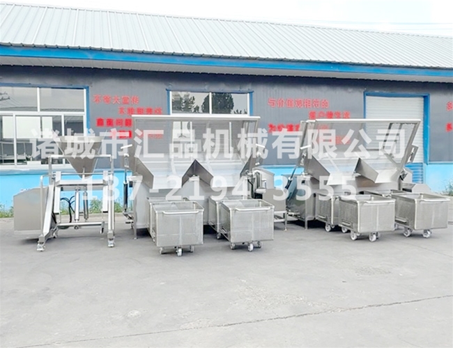 自动出料气泡解冻清洗池